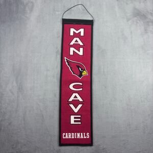 NFL Football Arizona Cardinals Man Cave Banner Winning Streak Wool Game Room